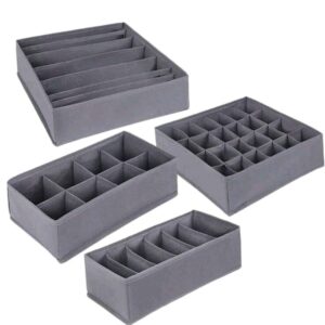 Σετ υφασμάτινων θηκών οργάνωσης συρταριών 4pcs