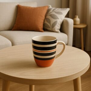 Κούπα Κεραμική Ριγέ