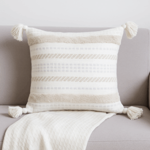 Διακοσμητική Μαξιλαροθήκη Boho με Κρόσια
