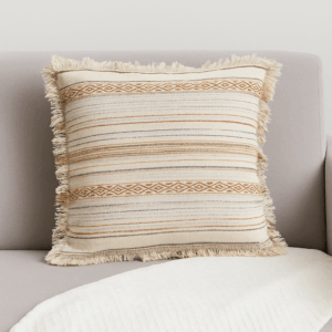 Διακοσμητική Μαξιλαροθήκη Boho Πολύχρωμη με Κρόσια