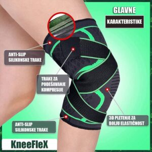 Επιγονατίδα με Ιμάντες Συμπίεσης & Anti-Slip Σιλικόνη