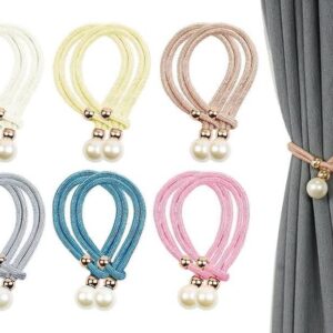 Διακοσμητικά Δεματικά Κουρτίνας με Πέρλα Σετ 2 Τεμαχίων