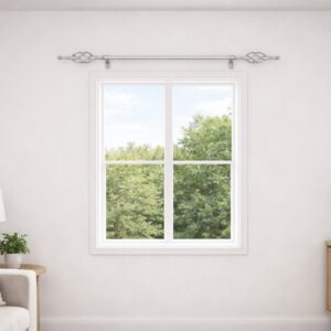 Μεταλλικό Κουρτινόξυλο – Ασημί