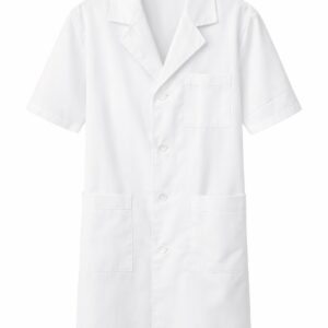 Λευκή Ιατρική Ρόμπα Κοντομάνικη (Unisex)