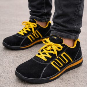 Παπούτσι Ασφαλείας Εργασίας Μαύρο-Κίτρινο