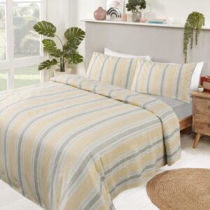 Σετ Σεντόνια Χειμερινά Ριγέ 100% Cotton