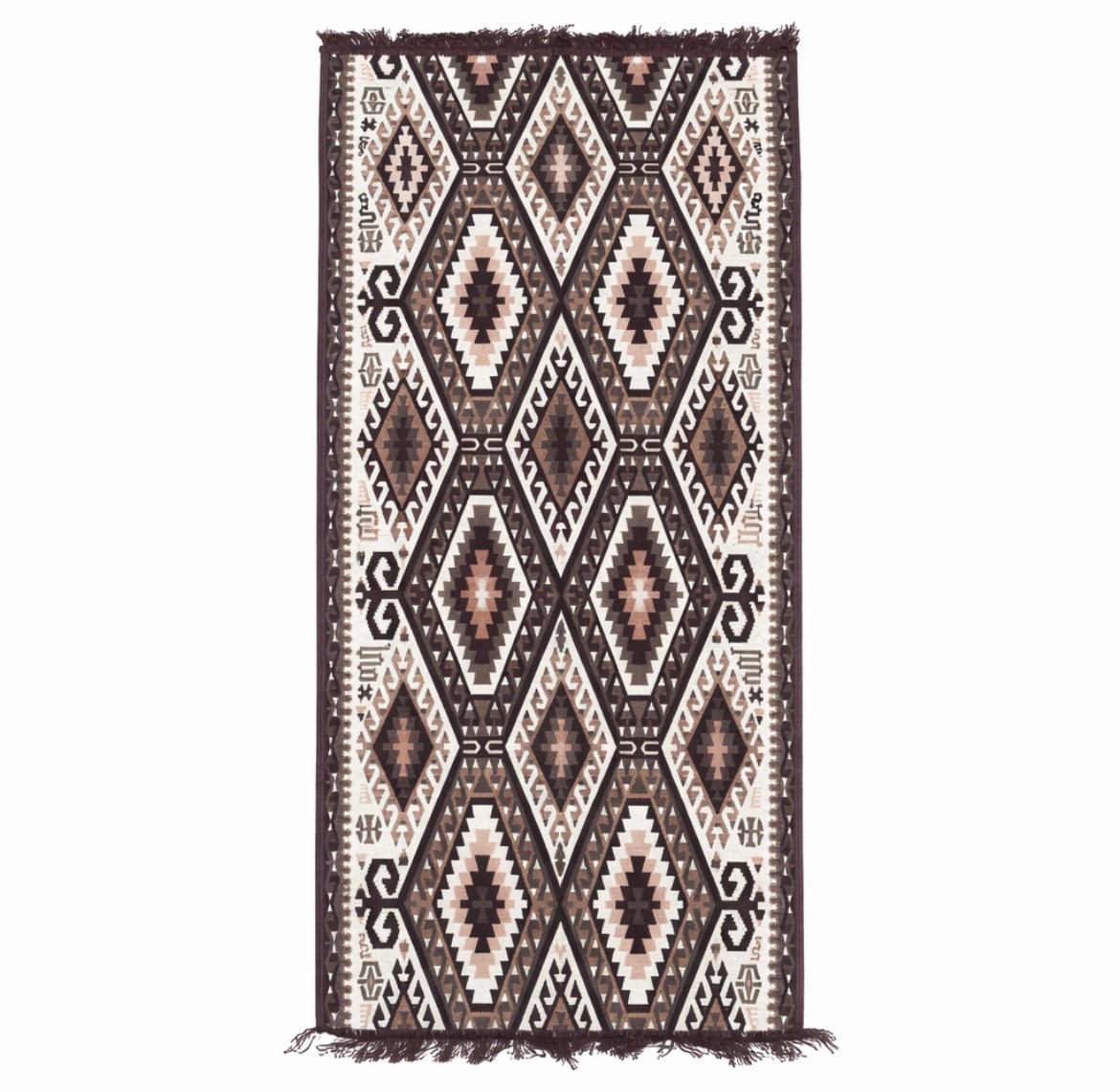 Χαλί Kilim Γεωμετρικό Μπορντό – - Image 4