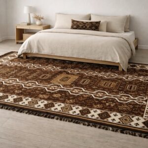 Χαλί Boho Tribal Καφέ