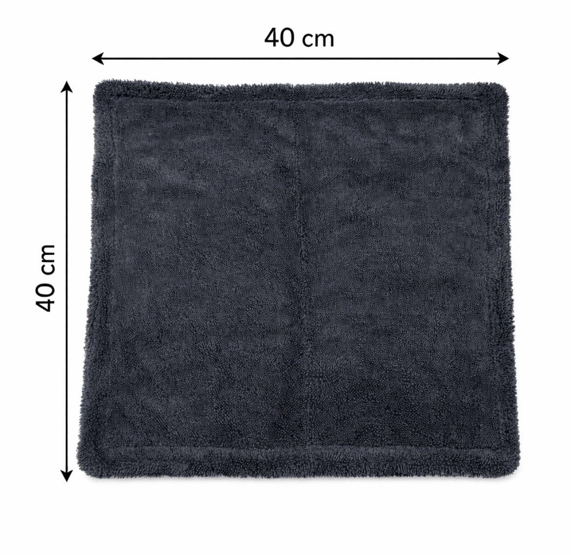 Πετσέτα Microfiber Καθαρισμού Αυτοκινήτου Γκρι - Image 2