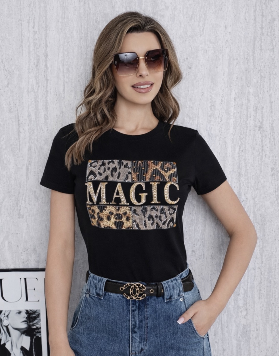 Γυναικεία Μπλούζα MAGIC με Animal Print