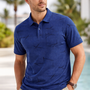 Ανδρική Polo Μπλούζα με Σχέδιο