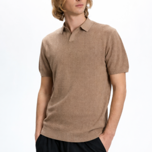 Ανδρικό Polo Μπλουζάκι Waffle Knit