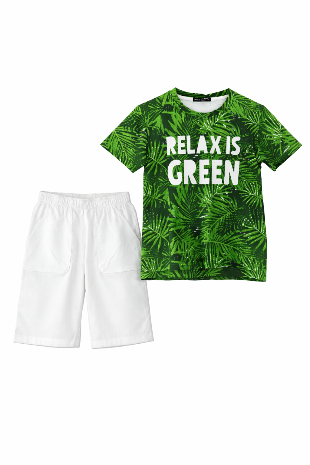 Παιδικό Σετ Μπλουζάκι & Σορτσάκι RELAX IS GREEN - Image 2