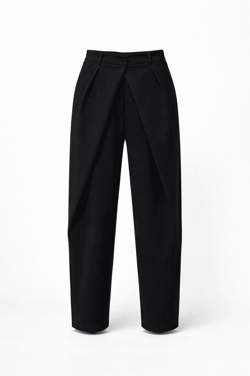 Γυναικεία Παντελόνα Draped Wide Leg - Image 3