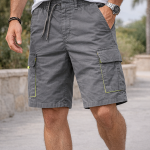 Ανδρική Βερμούδα Cargo με Λάστιχο & Τσέπες