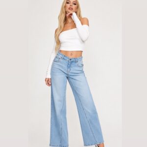 Γυναικείο Wide Leg Jean Παντελόνι