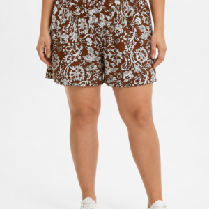 Floral Shorts Plus Size