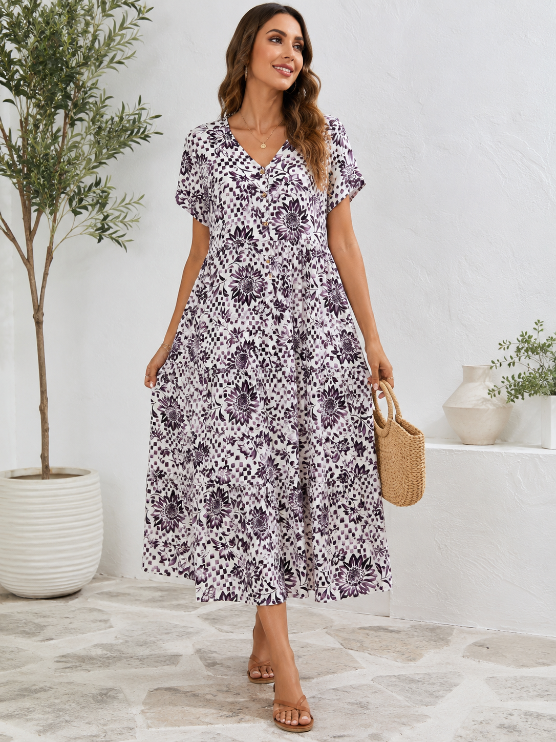 Floral Maxi Φόρεμα